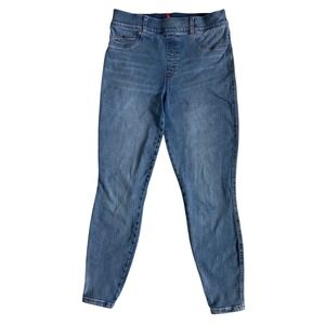 Spanx Jean-ish Ankle Leggings Wmns Large High Rise Skinny Denim Medium Wash Blue